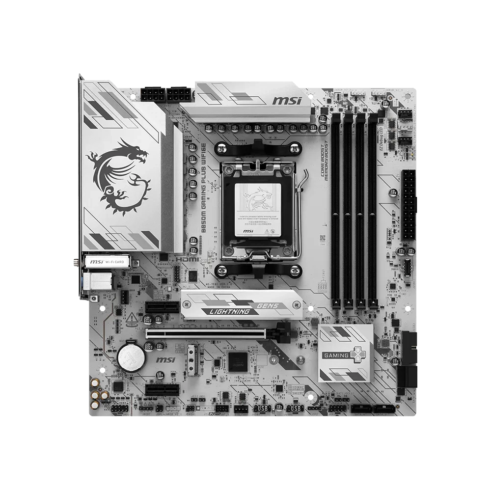 MSI Motherboard B850M GAMING PLUS WIFI6E DDR5 For AMD view 2